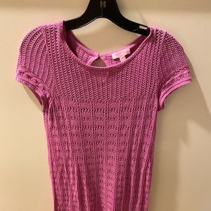 Plum Lilly Pulitzer crotched sweater dress